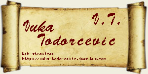 Vuka Todorčević vizit kartica